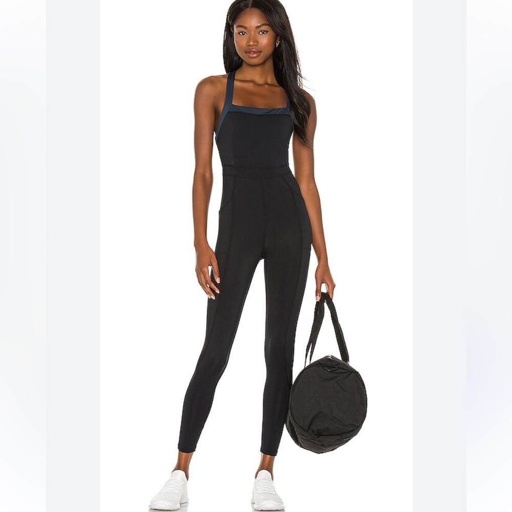 Free People Black My High Onesie in XL